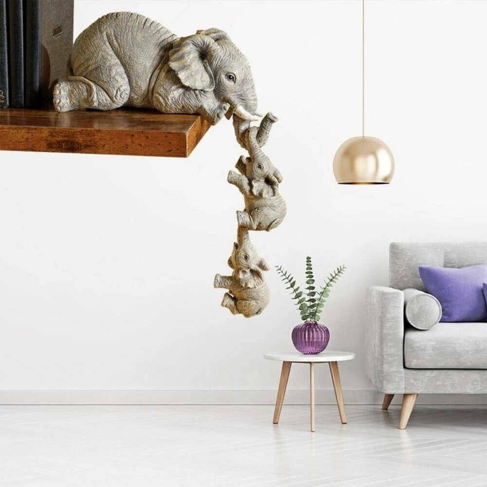 Set Of Cute Elephant Decor